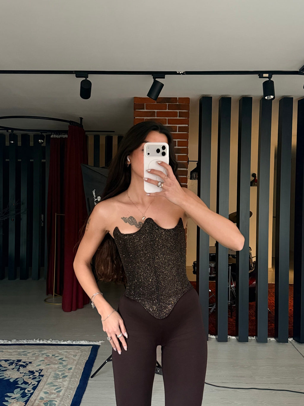 Armor Gold Black Corset