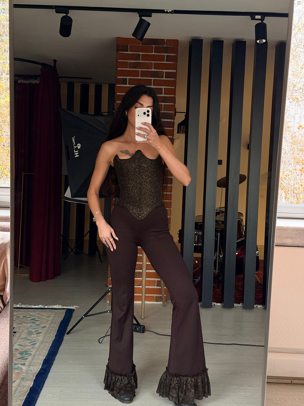 Armor Gold Black Corset