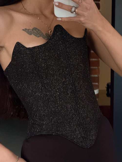Armor Gold Black Corset