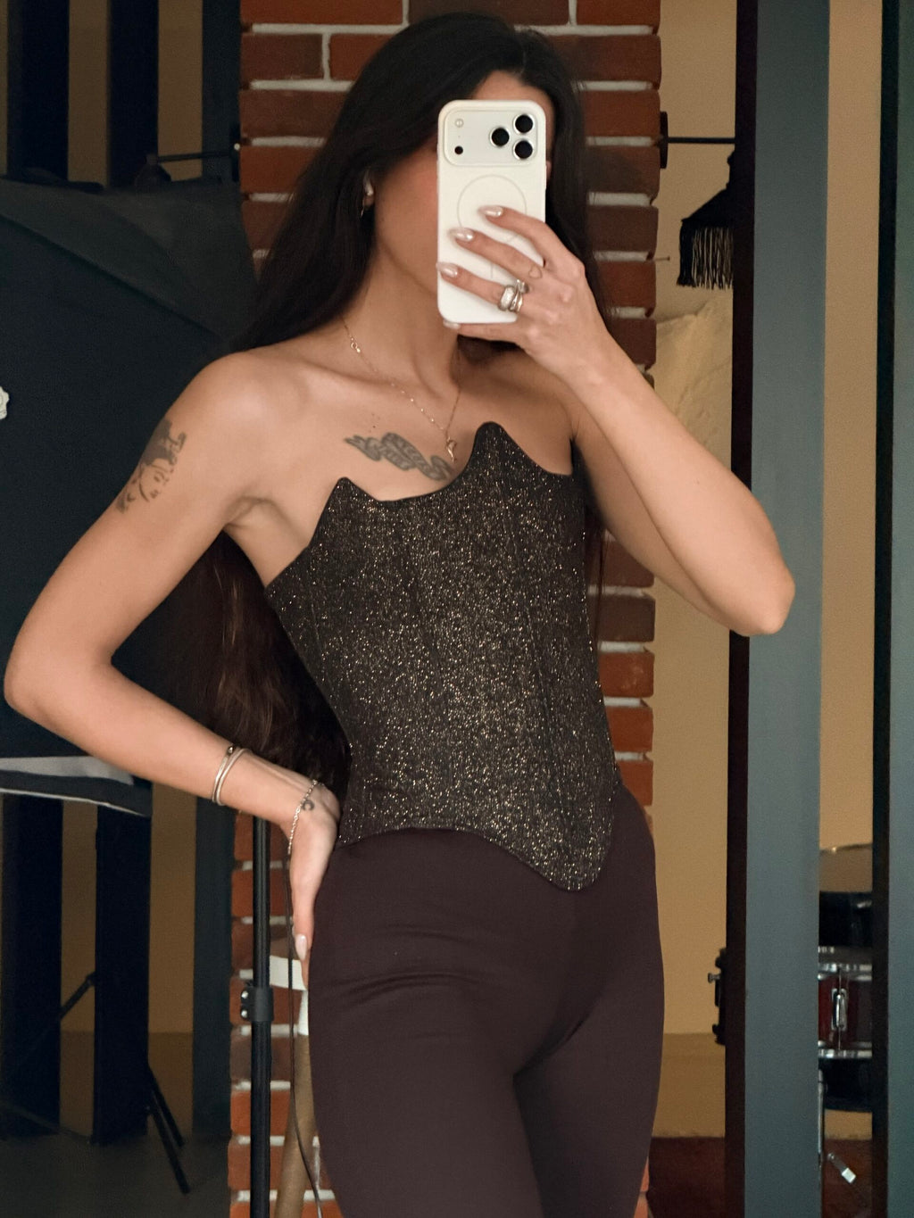 Armor Gold Black Corset