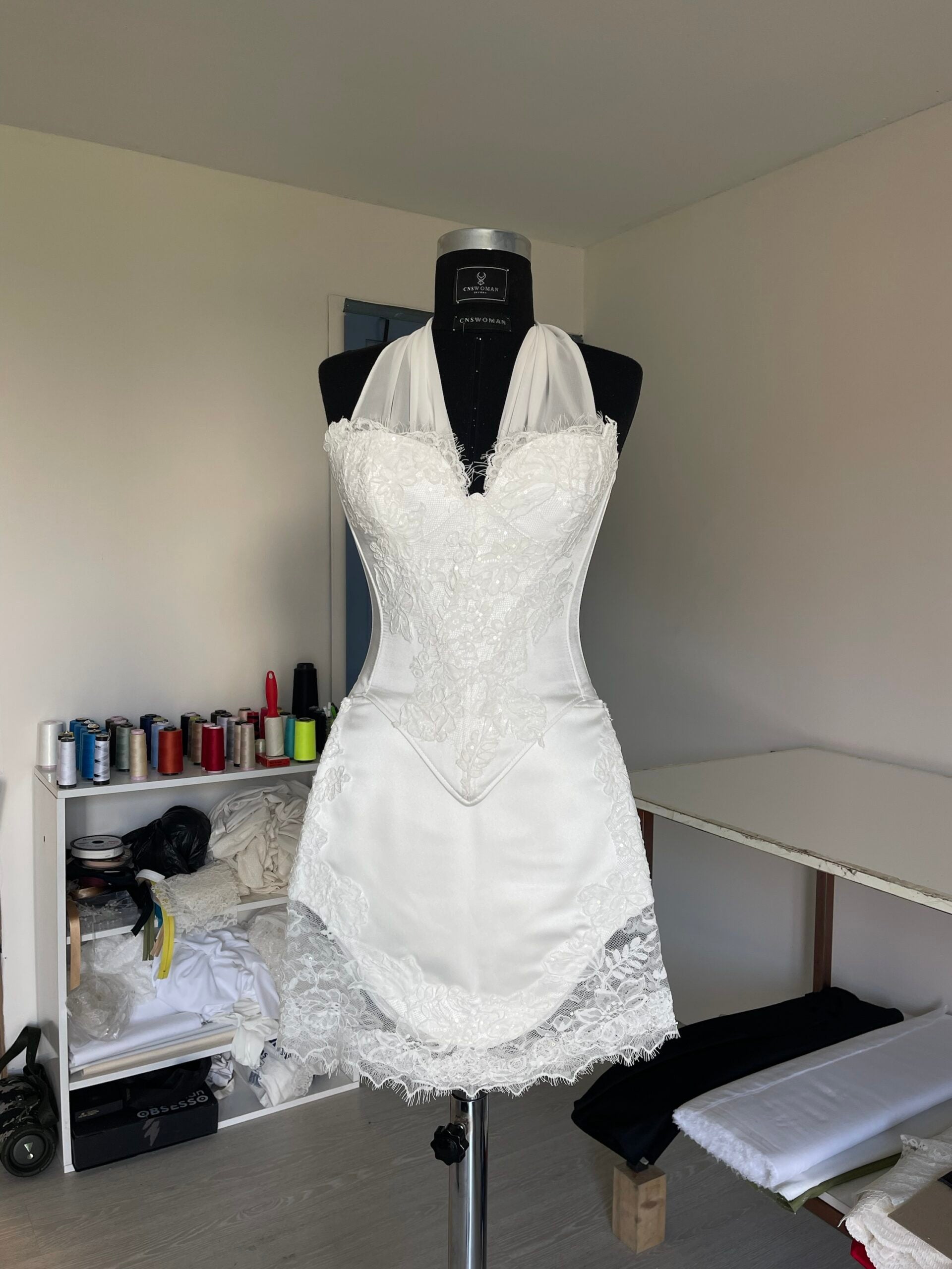 Seraphine White Corset and Skirt Set - Nara's Choice