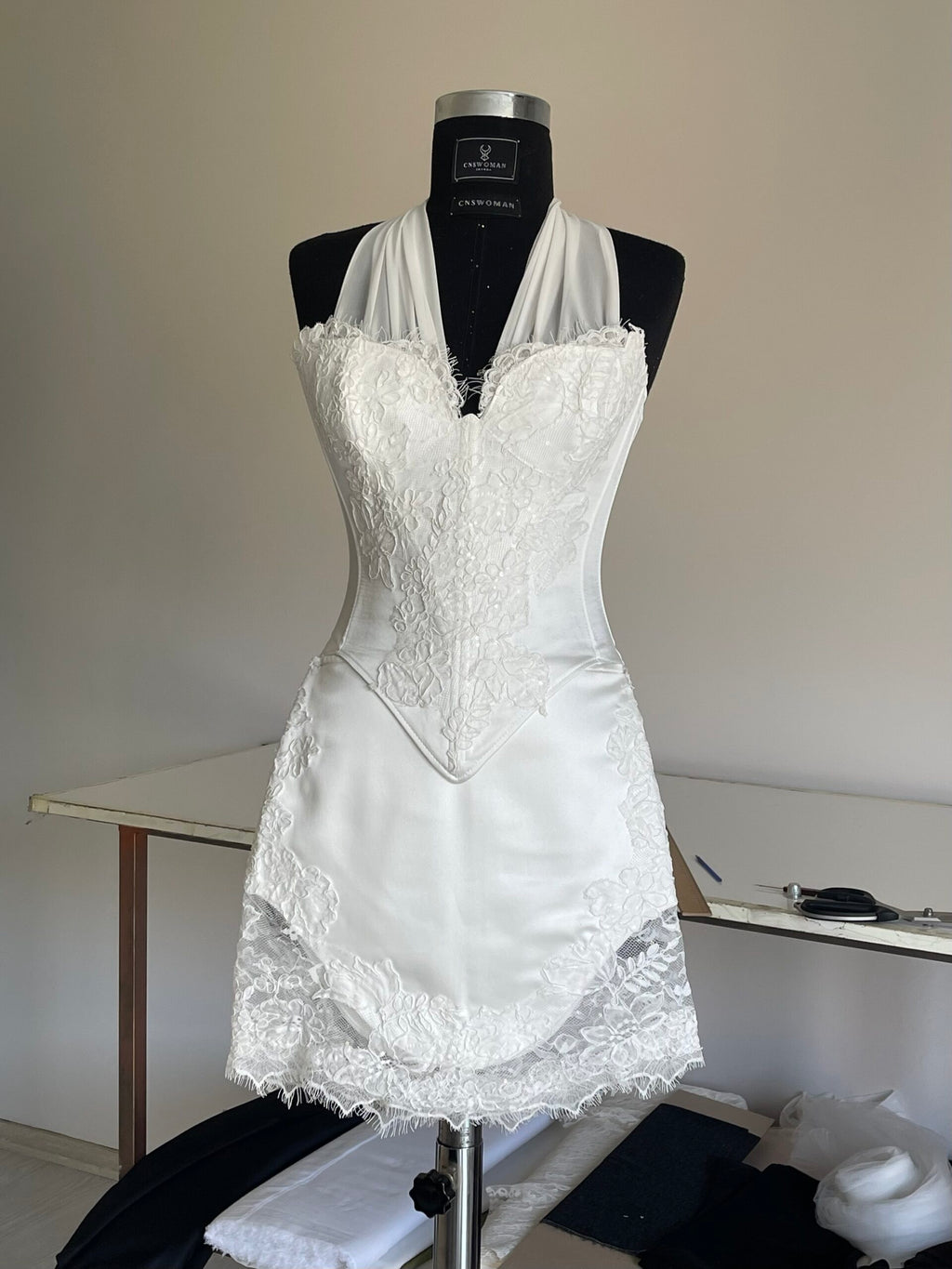 Seraphine White Corset and Skirt Set - Nara's Choice