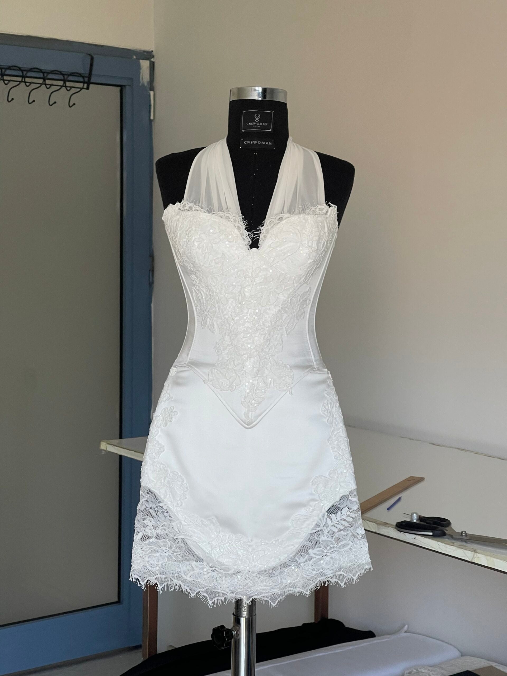 Seraphine White Corset and Skirt Set - Nara's Choice