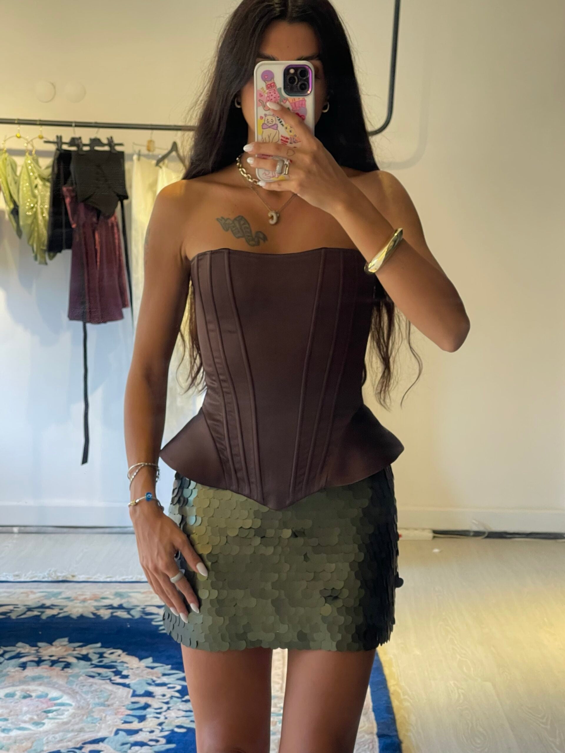 Sepia Brown Corset