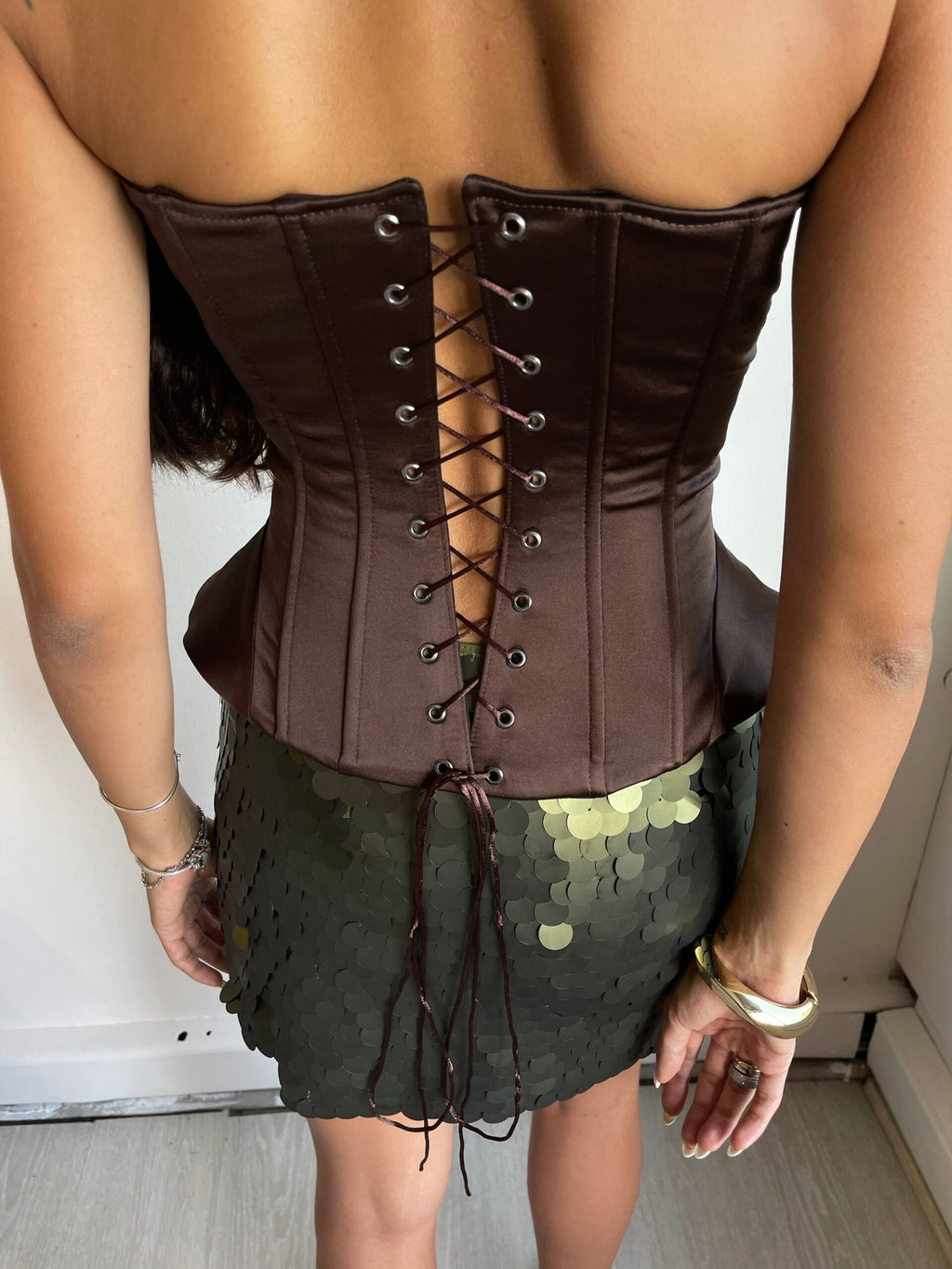 Sepia Brown Corset
