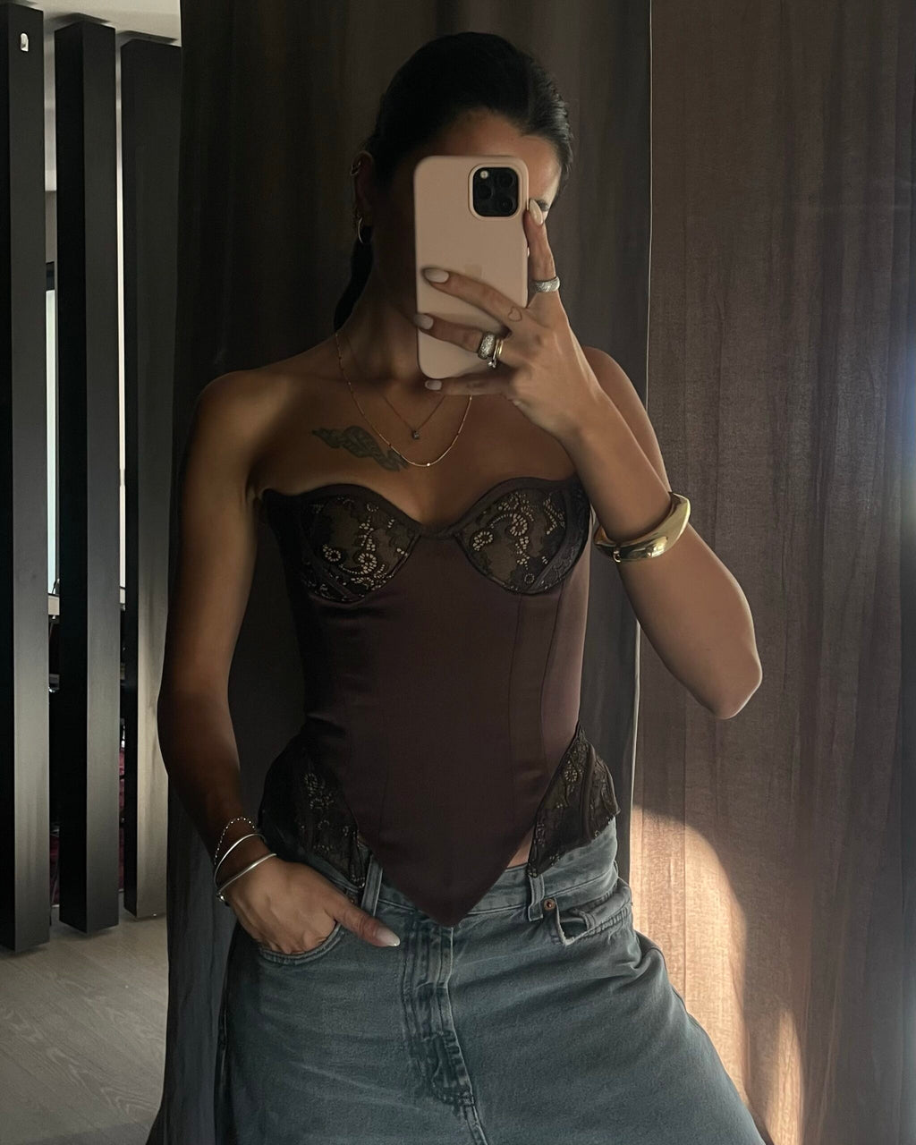 Noctura Dark Brown Corset