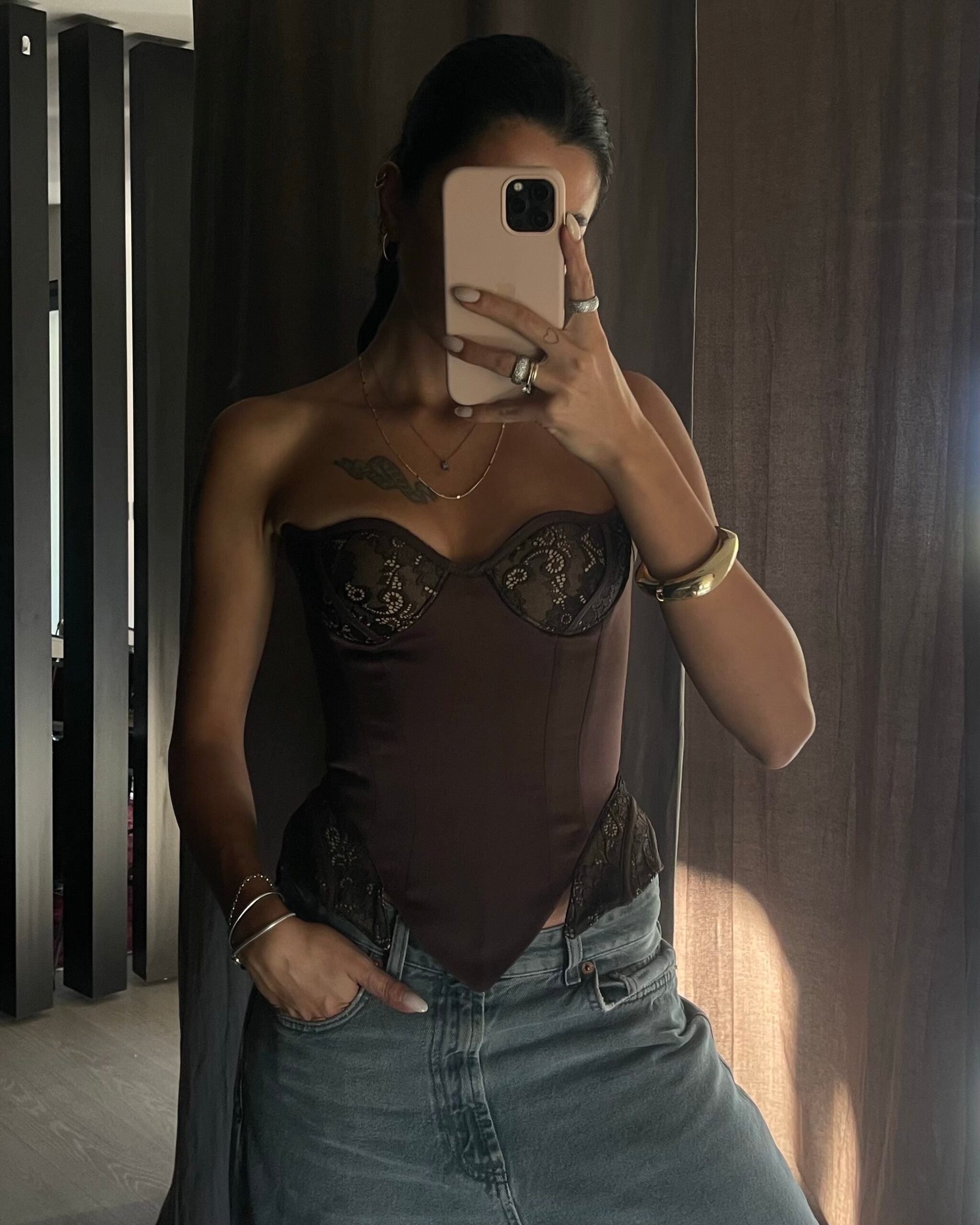 Noctura Dark Brown Corset
