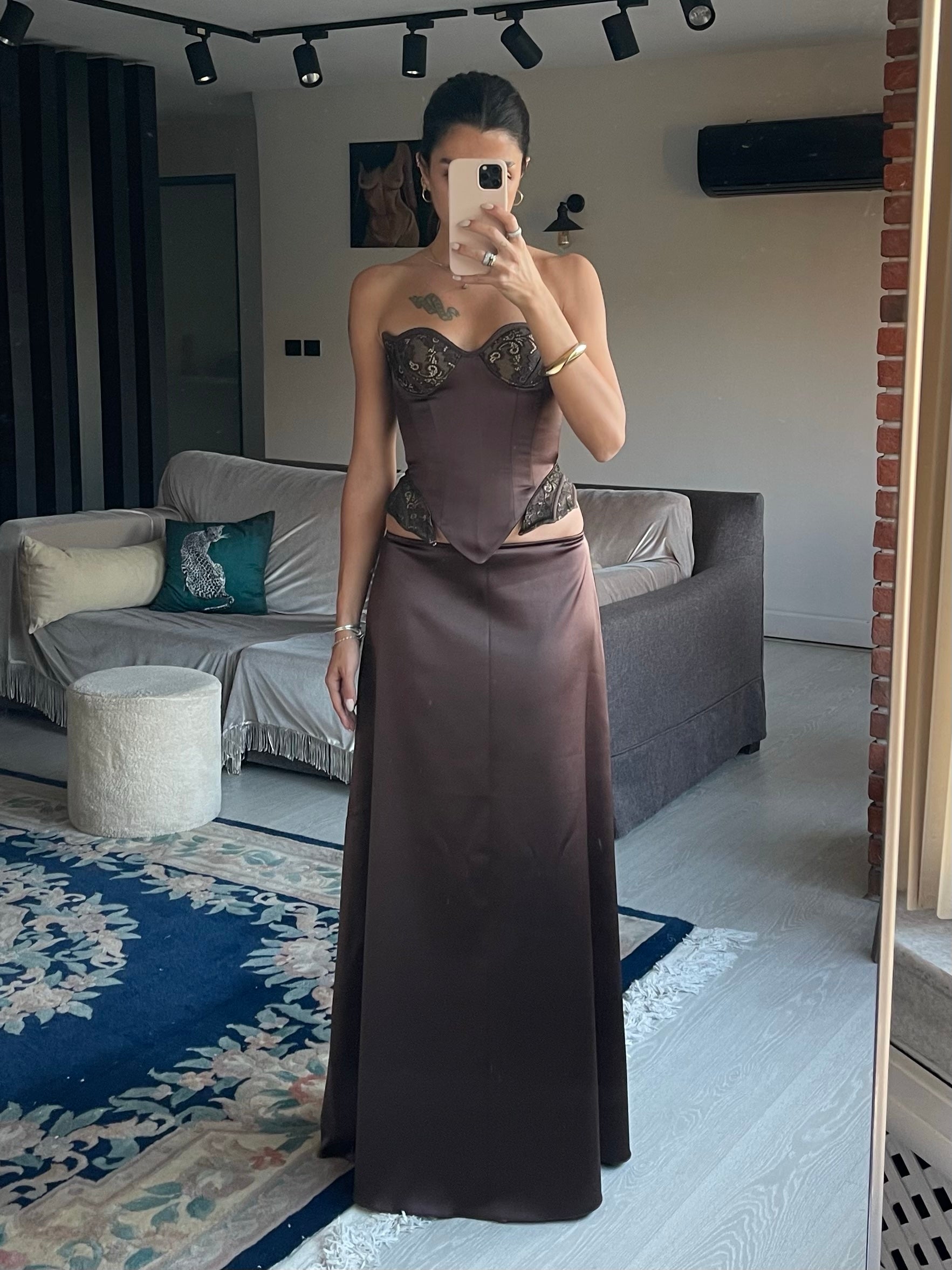 Noctura Dark Brown Corset