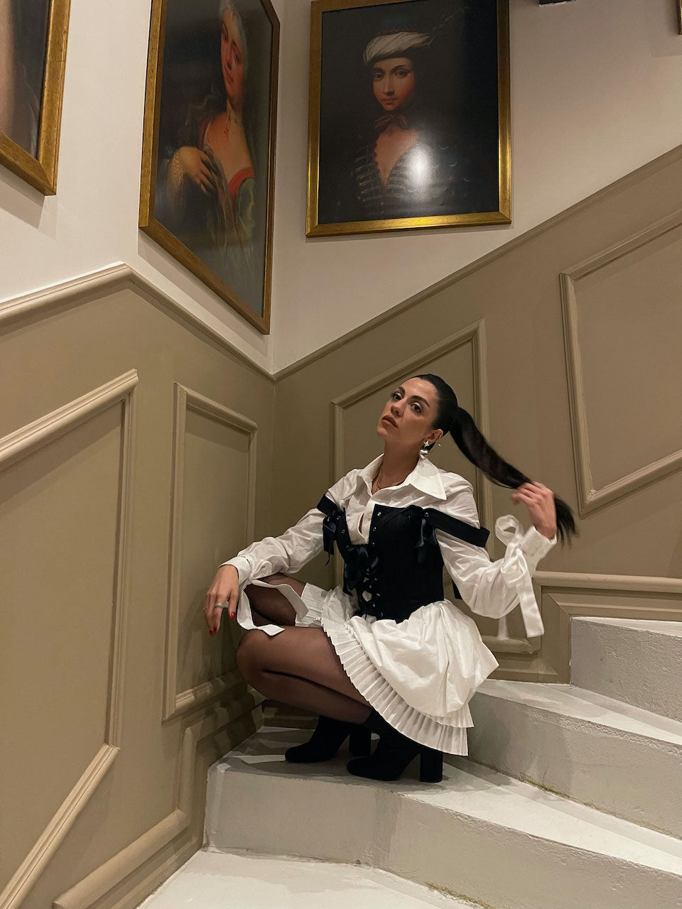 Tokyo Shirt Dress & Corset Set