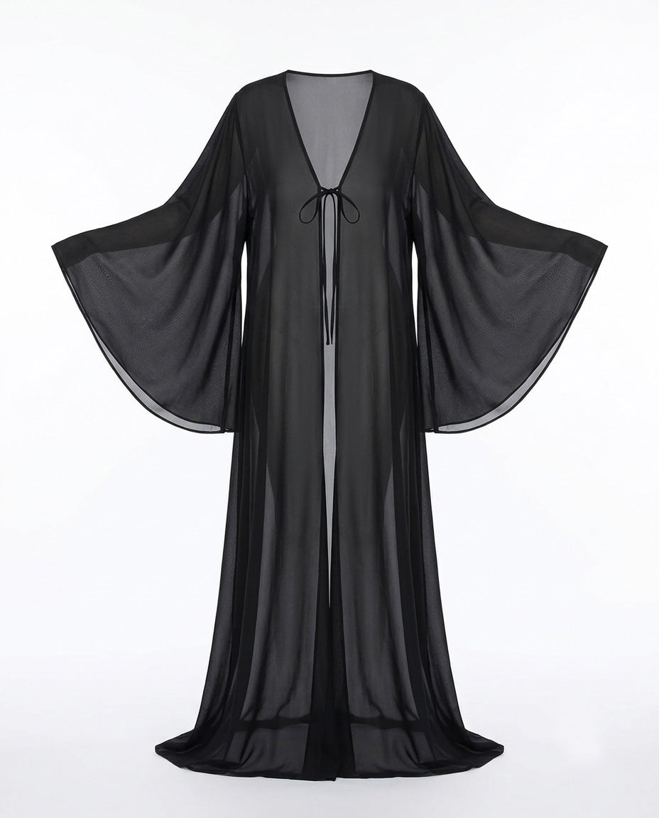 Innate Grace Collectıon Black Kimono