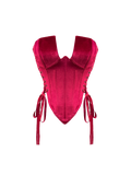 Rosalinda Burgundy Velvet Corset