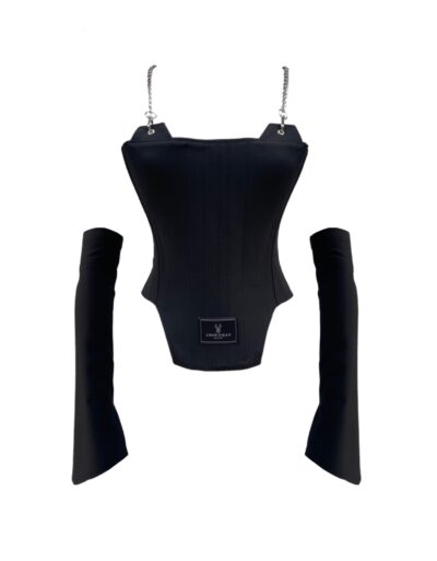 Gladiatrix - Miğfer Corset & Hand Cuffs Set