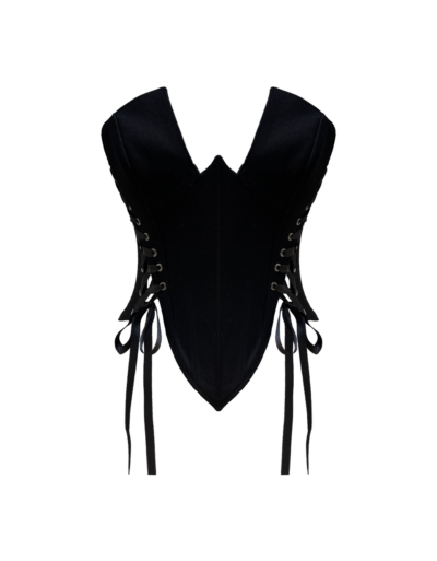 Rosalinda Black Corset Crop - Eda's Choice