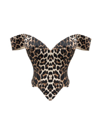 Fox Leopard Corset - Dilan's Choice