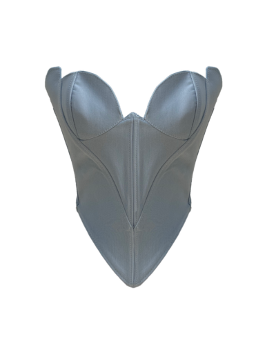 Desert Rose Baby Blue Corset