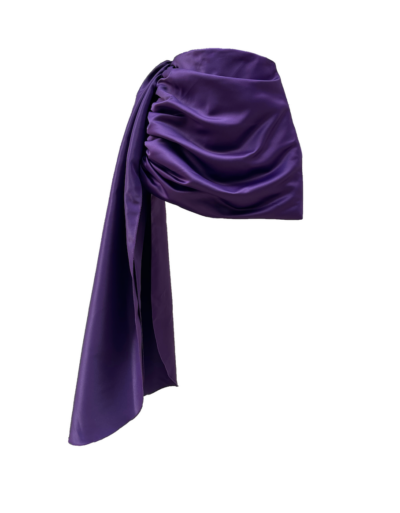 Pale Flower Purple Skirt