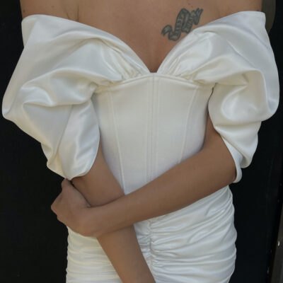 Noir Etoilé White Corset