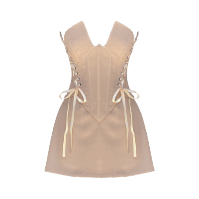 Rosalinda Beige Corset & Skirt