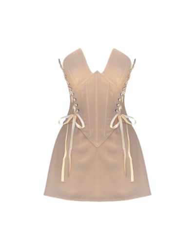 Rosalinda Beige Corset & Skirt