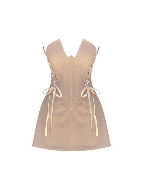 Rosalinda Beige Corset & Skirt