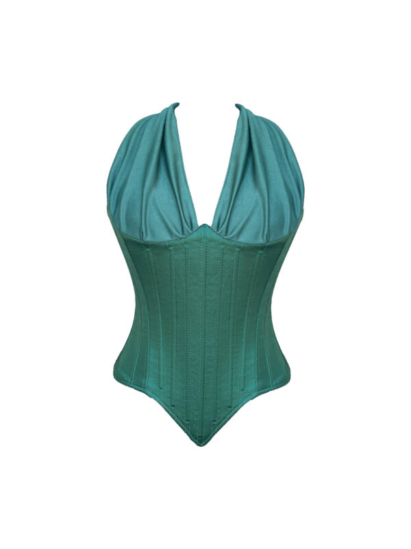 Sunset Emerald Green Corset - İlayda's Choice