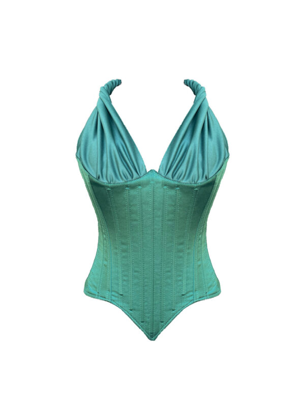 Sunset Emerald Green Corset - İlayda's Choice - Görsel 2