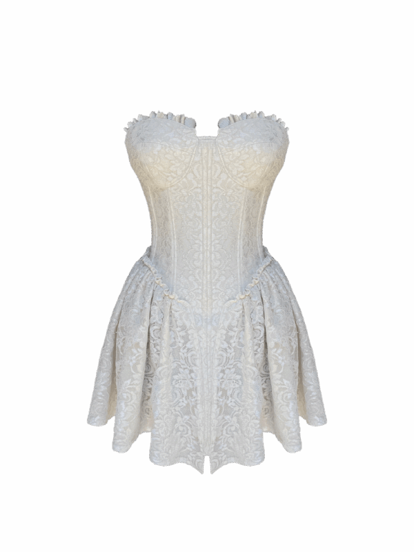 Fleur Blanche Corset Dress (pre-order) - Görsel 2