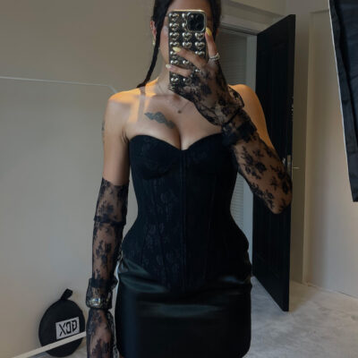Amy Lace Black Hand Cuffs