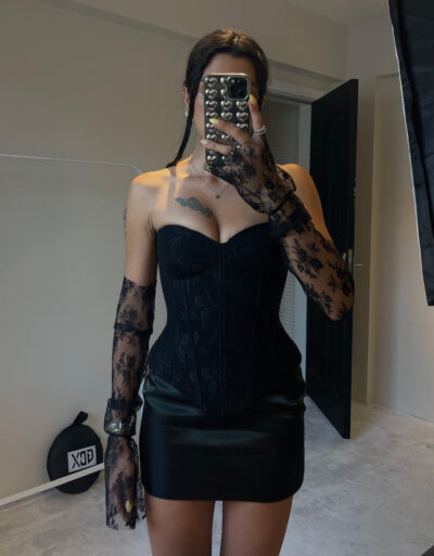 Amy Lace Black Hand Cuffs