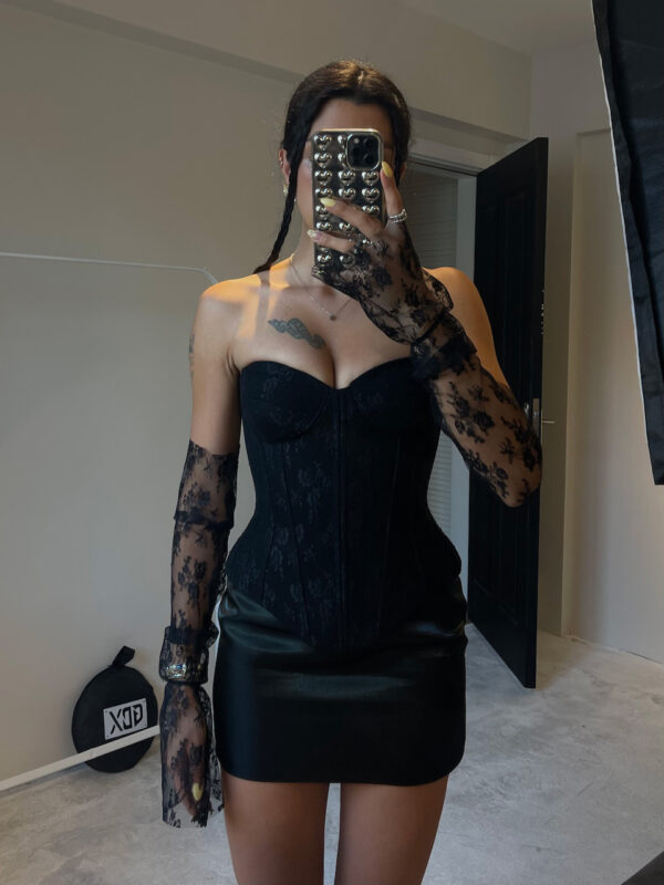 Amy Lace Black Hand Cuffs