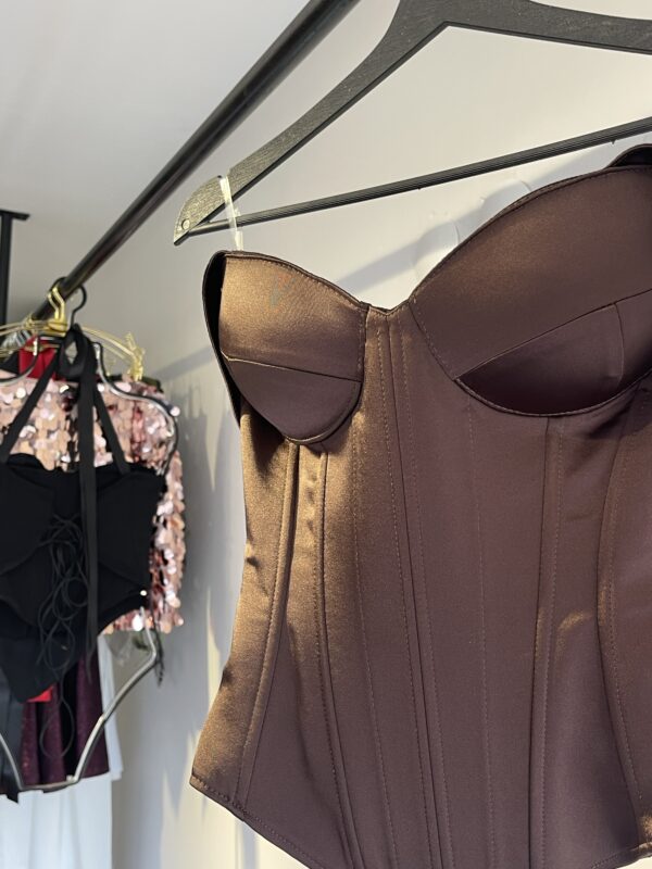 Kalila Dark Brown Corset - Görsel 5