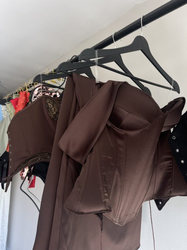 Kalila Dark Brown Corset - Görsel 4