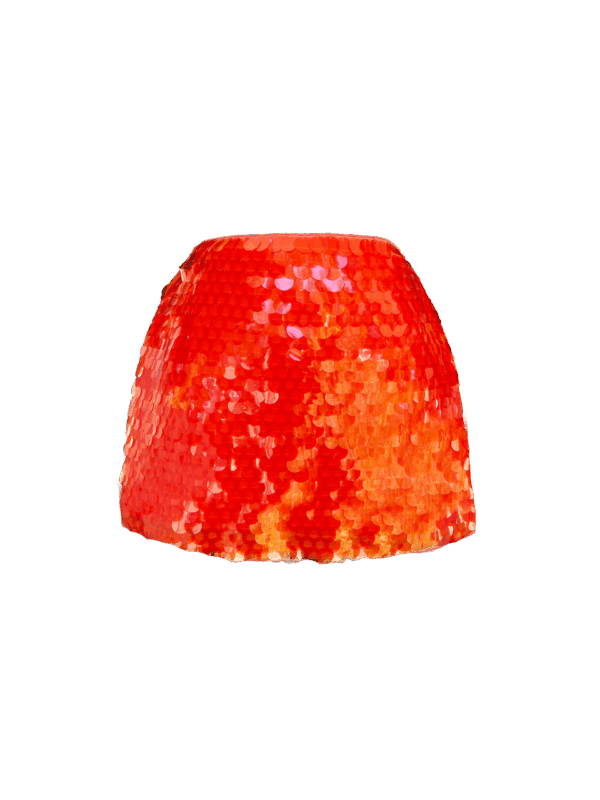 Ibıza Hot Vermilion Skirt