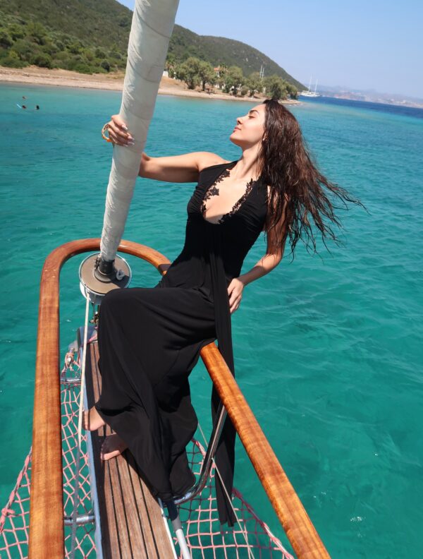 Bodrum Black Dress - Görsel 3