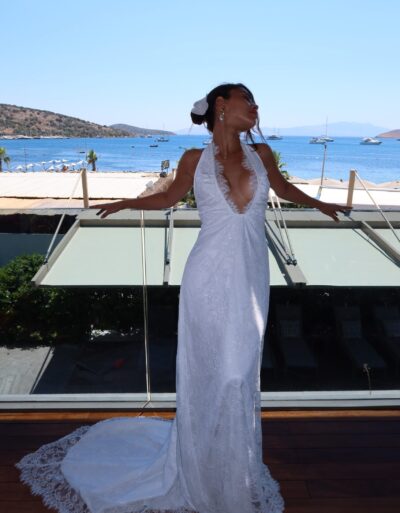 Bodrum Lace Off-White Dress