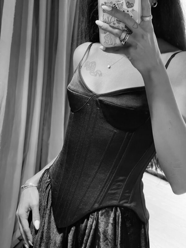 Cornelia Black Corset - Görsel 8