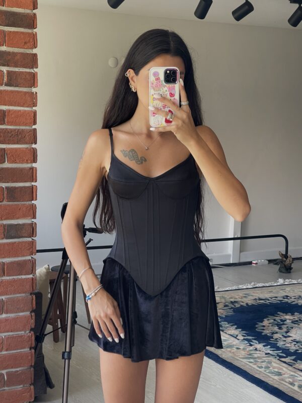 Cornelia Black Corset - Görsel 9