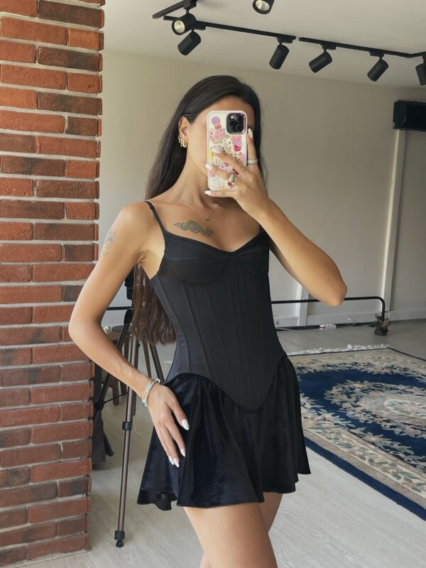 Cornelia Black Corset - Görsel 7