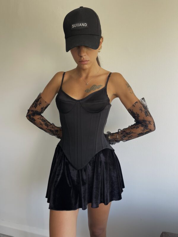 Cornelia Black Corset - Görsel 2