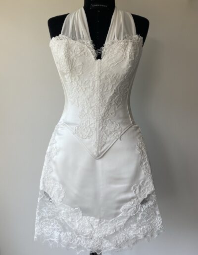 Seraphine White Corset and Skirt Set - Nara's Choice