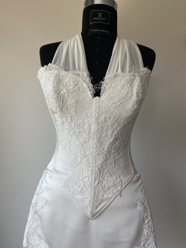 Seraphine White Corset and Skirt Set - Görsel 4