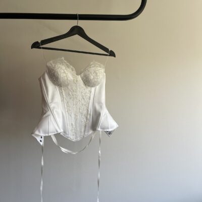 Kalila White Flower Corset