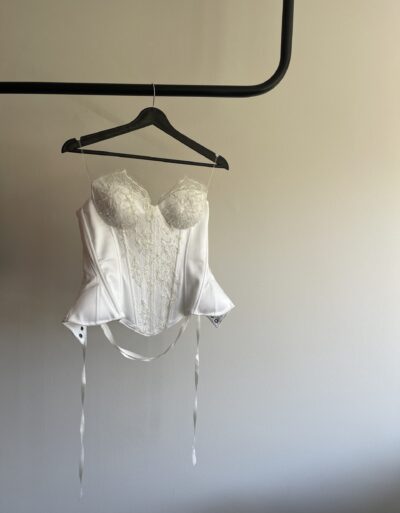 Kalila White Flower Corset