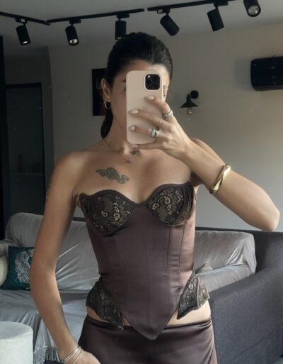 Noctura Dark Brown Corset