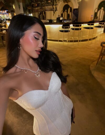 Kalila Dantel Beyaz Korse