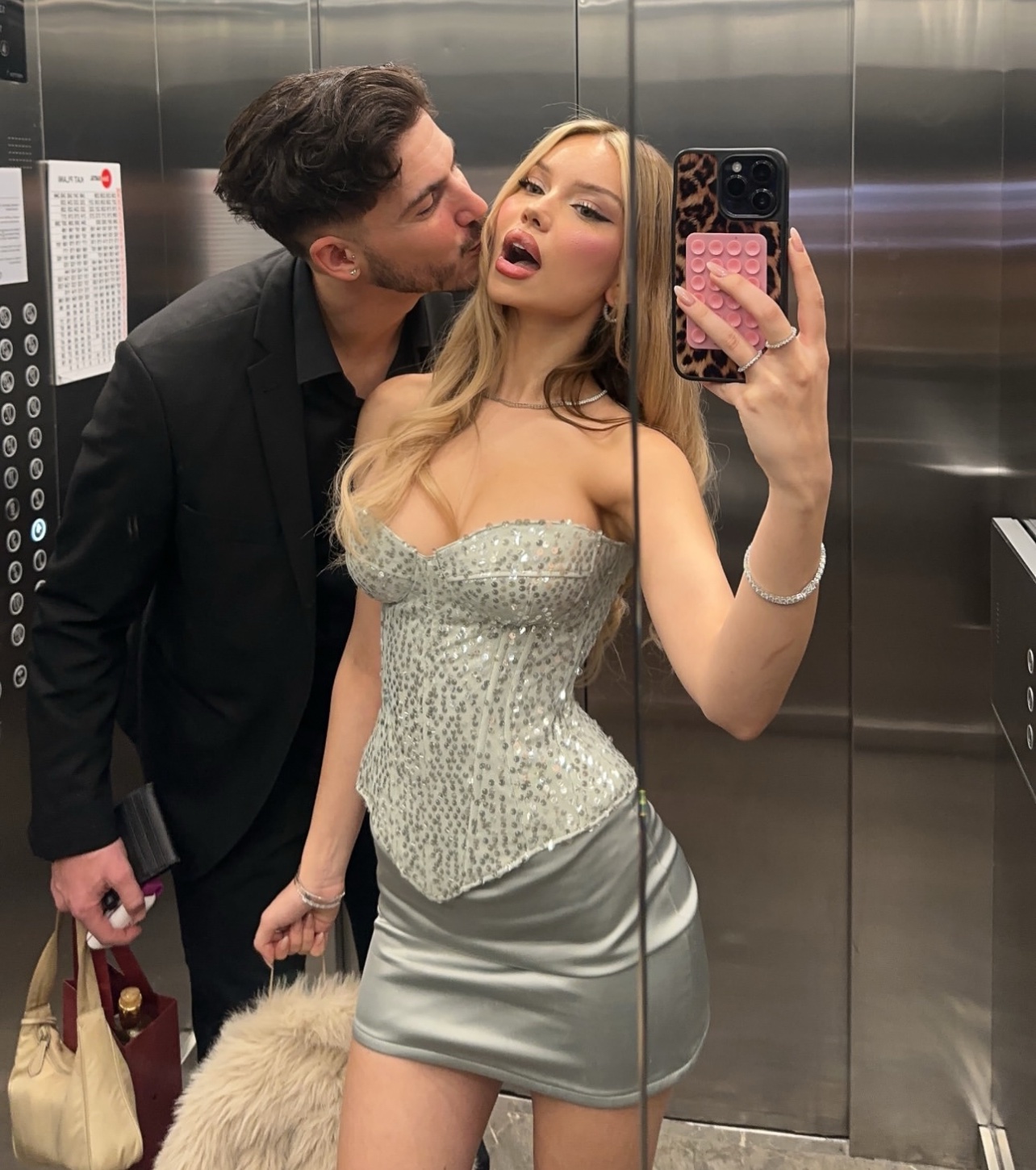 Ibiza Satin Green Skirt - Görsel 2