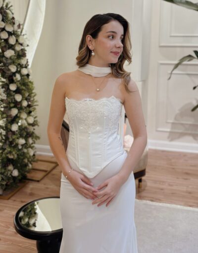 Lady Mary İşlemeli Korse ve Etek Set