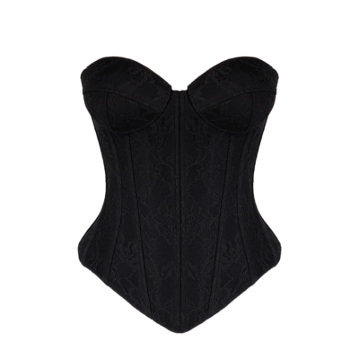 Kalila Black Lace Corset