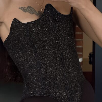Armor Gold Black Corset