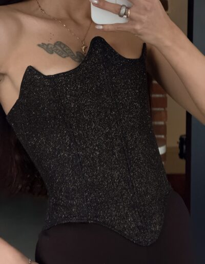 Armor Gold Black Corset